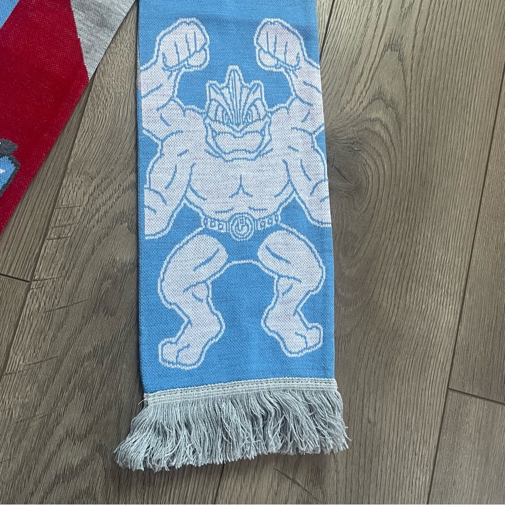 Pokémon Sports Pikachu Machamp Lucario Knit Soccer Scarf - Picture 6 of 12
